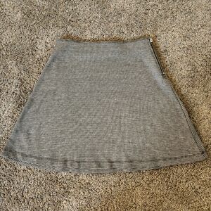 Black and White Mini Houndstooth Skirt